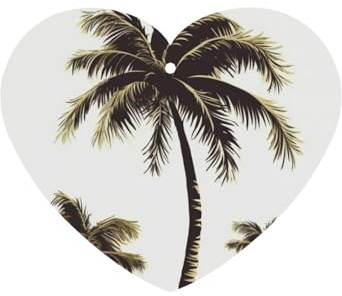 Palm Tree Car Air Fresheners Cards Set of 4 Pieces, Long-Lasting Auto Aromatherapy Tablets Gifts Car Rearview Mirror Pendant Hanging Scented Cards for Wardrobe Bathroom