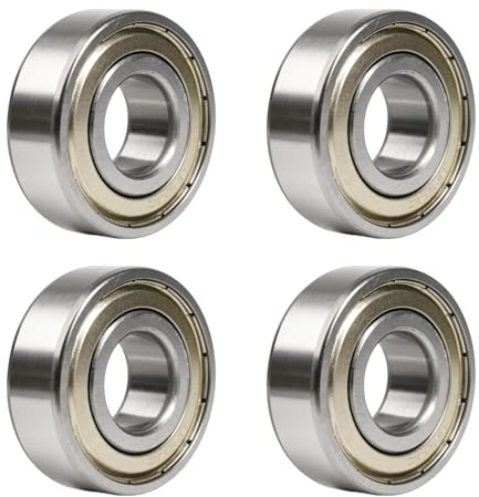 Rowglow 4 Stück 6204zz 6204z Kugellager 20x47x14mm, Lager 6204-2z 6204 Zz Rillenkugellager Chromstahl Und Doppelte Metalldichtung FüR Maschinen Und Werkzeuge​​(6204zz 4pcs)