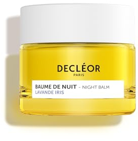 Decléor Lavender Iris Night Balm 15ml – Overnight Face Balm für Straffung und Elastizität, Glättung der Hauttextur und Unterstützung der Regeneration mit Ätherischen Ölen