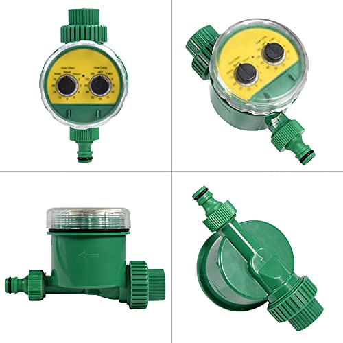 ZASCHMOY Multifunctional Dual-dial Automatic Electric Watering Timer Garden Irrigation Controller Smart Irrigation Clock Roof Garden System