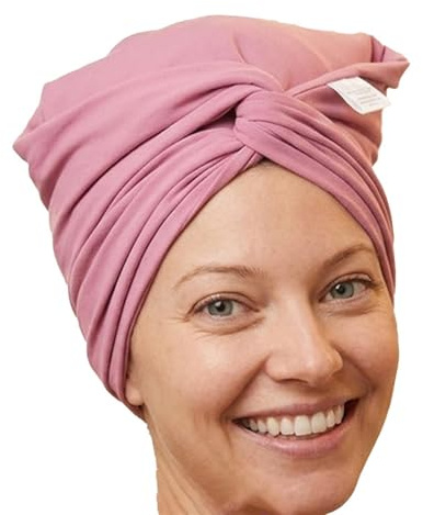 Haar-Plopping-Wickel für Locken – Mikrofaser-Turban-Handtuch zum Definieren von , Reduzierung von Frizz für lockiges Haar, weiche, saugfähige Polyester-Mischung mit elastischem Knopfverschluss