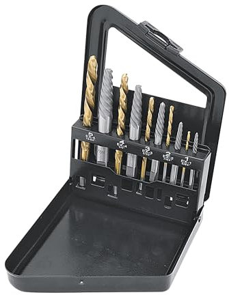 Titan 16013 10 Screw Extractor and Left Hand Drill Bit Set