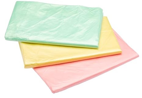 Fit For The Job 3er-Pack, farbige 3,6m x 2,7m Polyethylen-Staubschutztücher, staubdicht und wasserdicht, ideal zum Abdecken und Schützen von Böden und Möbeln beim Streicharbeiten und Dekorieren
