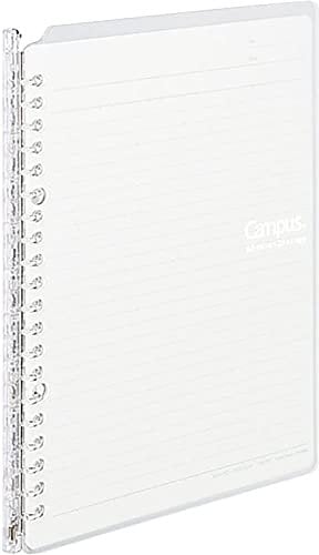 KOKUYO Campus Smart Ringbuch-Notizbücher, A5, 25 Blatt Kapazität, 20 Ringe, Tansparent (RU-SP130T)
