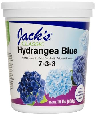 J R Peters Inc 59324 Jacks Classic No. 7-3-3 Engrais hortensia Bleu (1,5 lb)
