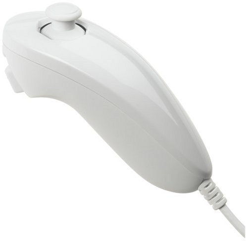 Honbay Nunchuck pour Nintendo Wii Jeu vidéo (Blanc)
