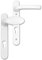 MILA Prolinea 92 Lever/Pad UPVC Furniture - 220mm Backplate - WHITE