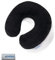 PETEX 44490004 Nackenrolle, Velours, 29 x 28 cm, schwarz