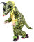 Dino-Kostüm Triceratops, F123 116-122, für Kind-er, Dinosaurier-Kostüme Saurier Drache-n Fasching Karneval Karnevalskostüm-e Kinder-Faschingskostüme
