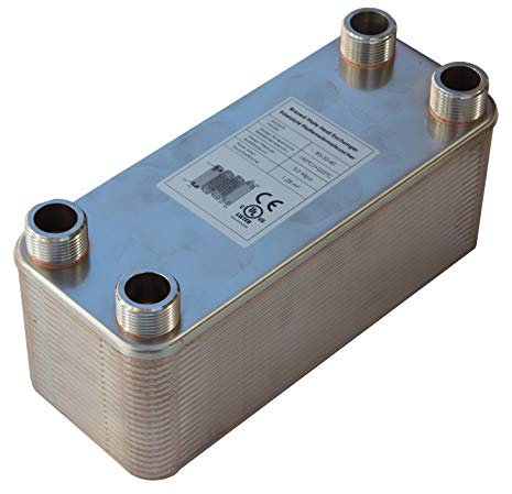 Edelstahl Plattenwärmetauscher B3-32-40 mit 1 Zoll Anschl. 230kW Heizung Solar (PWT)