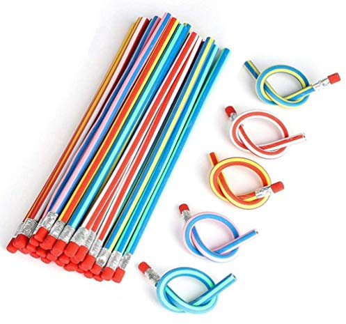 Voarge Bleistifte Flexibel Weicher Biegebleistift,Flexible Biegsame Bleistifte,Mitgebsel Und Spielzeug Beim Kindergeburtstag,Diy Kleine Geschenke Für Kinder… (30)