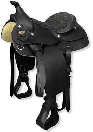 Silver Horse Sella Pony Western Montana Nero 11” = 28 cm