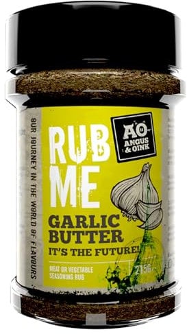 Angus & Oink | Garlic Butter Seasoning | Rich & Indulgent Flavour for Chicken, Fries & Roast Potatoes | 225g