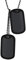 Richsteel Herren Dog Tag Kette Militär Erkennungsmarken Armee Dog Tag Anhänger mit Schwarz Silikon für Damen und Herren