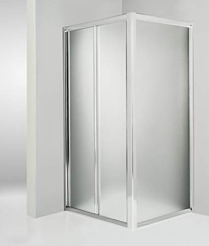 Hydra Box Doccia angolare Anta Fissa Porta Soffietto 60x65 cm Opaco