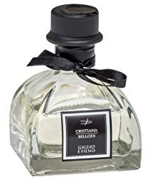 Parfum d'ambiance 100 ml avec bâtons en moelle naturelle – Lys et foin – 25 % d'huiles essentielles naturelles.