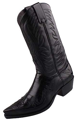 Sendra Boots 3241 Stivali da cowboy da uomo, colore nero, Nero , 47 EU