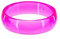 Deiters Armreif transparent pink