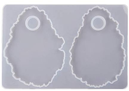AIUII Resin Silikonform Kosmetische Make-up-Palette Spatel Werkzeug Harz Gussformen Unregelmäßige Runde Formen