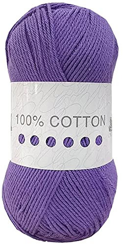 Cygnet 100% Cotton Knitting Yarn (Smokey Purple 4233)