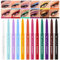 12 Farben Matt Eyeliner Set Bunter Regenbogen Neon Eyeliner Stift Glatter Wasserfester Wischfester Langanhaltender Gel Eyeliner Weihnachts Makeup Geschenkset für Frauen (Set A)