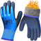 PROGANDA Waterproof Thermal Winter Work Gloves Superior Grip Latex Coating Fleece Liner Insulated Warm for Cold Weather Gardening Outdoor Car Washing Fishing Multipurpose