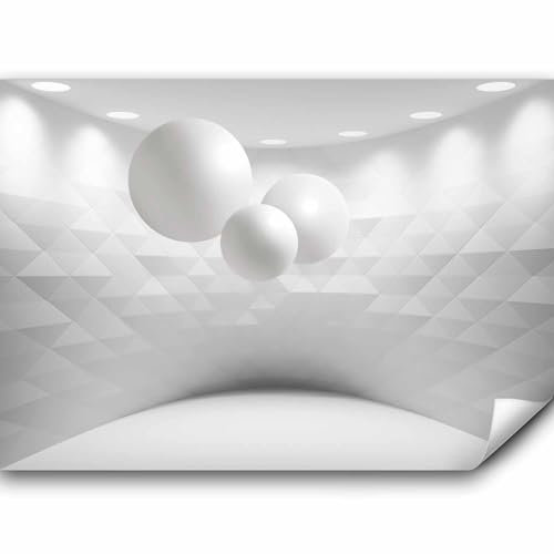 murando Fototapete Premium-Vlies 3D Effekt 250x175cm Foto Tapete Schlafzimmer Wohnzimmer Vliestapete XXL Wandtapete Motivtapeten Bildtapete 3d Effekt Wand Dekoration Flur Optik Kugeln a-C-0098-a-a