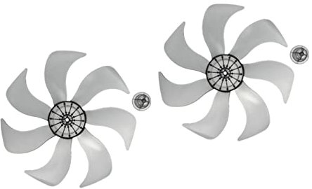 Homoyoyo 2 Stück 7 Zubehör Deckenlüfter - Blattmutter Elektrisch Mit Blättern Mm Bodenzoll Ersatzblätter Leiser Standventilator Tisch Für Abdeckung Kunststoff Universal