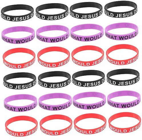 Ciieeo 4 Set Di Braccialetti Elastici in Silicone Per Donna Uomo Unisex Braccialetti Sportivi Confezione Set 6 Pezzi * 4