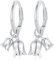 Maiglöckchen-Ohrringe. Ohrringe aus 925er-Sterlingsilber