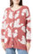 NAEMI Cardigan con Perline, Rosa Antico, Bianco, M/L Donna