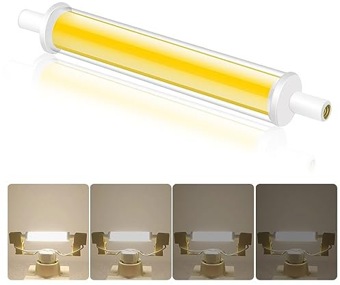 BVCL R7S LED 118mm Dimmbar, 7.7W 220-240V Naturweiß 4000K 850LM R7S LED Lampen, Ersetzt 100W R7S Halogenlampen, Kein Flackern, 1PCS