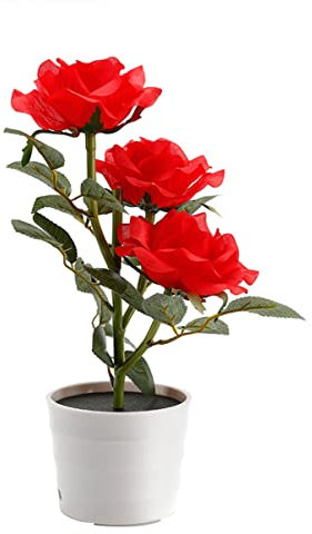 OSALADI Solar Rosenblüten Led Licht Blumen Solarleuchten Für Draußen Rosen Solarleuchten Für Draußen Rosen Led Leuchten Blumenlicht Für Zimmer Büro Hotel Garten