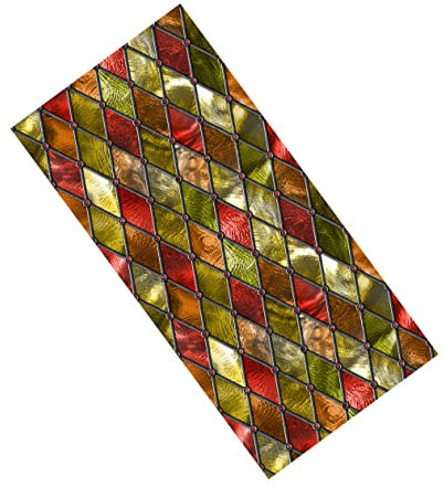 Amosfun 2pcs Window Tinting Film Opaque Film Non-adhesive Static Decal Uv Protection