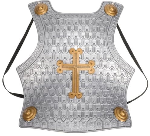 PACKOVE Boy Girl Toy Armour Lightweight Shield for Costume Play Portable Cross Design for Boys Girls for Parties Imaginative Play Outdoors