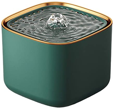 CUCUFA Fuente de Agua de Gato Automatic Cat Beber Fountain Dispensador de Agua para Mascotas para Perros Gatitos Fuente de Agua de Gato Verde