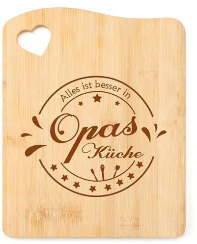 Blumuze Geschenke für Opa, Bambus Schneidebrett Opa Geschenk Geburtstag,Geburtstagsgeschenk Vatertag Geschenke für Opa,Beste Opa Vatertagsgeschenke Geschenkidee