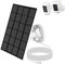 VIEWZONE Solar Panel Charger for Ring Spotlight Cam Plus, Pro, USB-C Input Cameras, 5V 3.5W Solar Charger with 3 Metres Charging Cable, Hold Charging Camera Battery