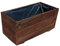 FKL DESIGN Home Deco Jardinière en Bois, Cache-Pot pour Jardin, terrasse, Caisse en Bois imprégné D26 (chêne, 51 x 44 x 23 cm) (Palissandre, 60x30x29 cm)