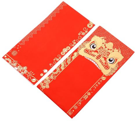 CORHAD 10ensembles Papier à Distiques Chinois Papier Rouge Fournitures De Décoration Diy Pour Nouvel An Pour Festivals