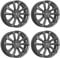 4x Dezent Felgen Alufelgen KS graphite 7.0Jx17 ET53 5x114,3 kompatibel mit Mazda 6 Mx-5