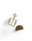 Kreuzigungsgruppe Jesus am Kreuz 4,5cm mit Boden