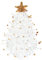 JEWEDECO Decorazione Natale Mini Albero di Natale Ornamento da Tavolo Albero di Cristallo Decorazioni Casa