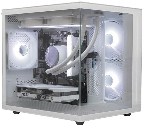 ionz Gaming PC Desktop | Ryzen 5 5700X | NVidia RTX 4070 | 16GB RAM | 1 TB NVME SSD | 240 AIO Watercooling | 600W 80+ PSU | Windows 11 | WiFi | KZ 900 White