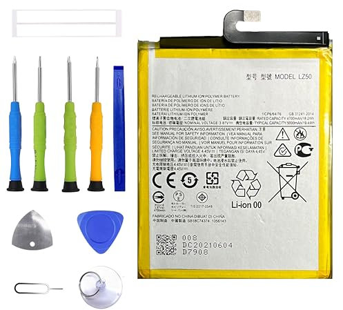 ERYNK LZ50 Ersatz Akku Für Motorola Moto G 5G Plus/Moto One 5G / Moto G100 XT2125,XT2125-4,XT2075, XT2075-2, XT2075-3 Ersatzbatterie with Werkzeugsatz