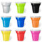 Euroshoppingonline 500 Bicchierini bicchieri tazze tazza caffè caffe reciclabili colorate multicolore confezione festa parti bar circolo 80 cc omaggio 100 palette