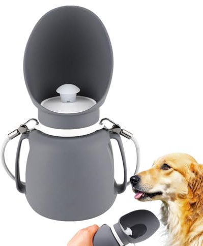 Bouteille d'eau de voyage pour chien générique - distributeur de bouteilles d'eau pour chien de 800 ml d'un récipient d'eau pliable pour chiot portable, chargeur à boire pour animaux d