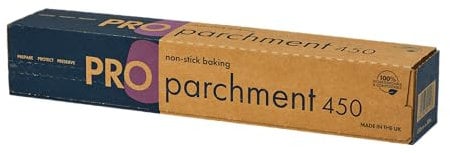 Baking Parchment Paper Roll 450mm x 50m | Silicone-Coated, Non-Stick, Greaseproof Paper, Oven & Freezer Safe | Compostable Baking Paper for Home & Professional Kitchens