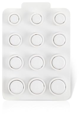 Zikenis Ring 4 Kit di misurazione,Misuratori per Anelli,Scegli tra 12 misure,Utilizzato per misurare le dimensioni delle dita prima dell'acquisto