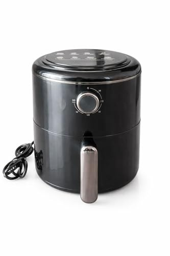 Friteuse à air chaud 24V 250W 3L Airfryer Compacte avec Prise Allume-cigare pour Camions Poids lourd Camping-cars Portable Idéale pour les Longs Voyages